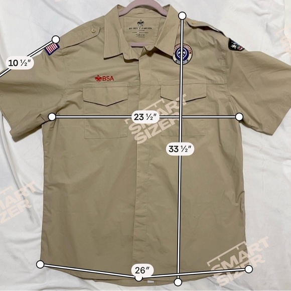 Boy Scouts of America BSA Men's Shirt 2-XLarge XXL Sewn Patches Austin Gorpcore - Picture 11 of 12